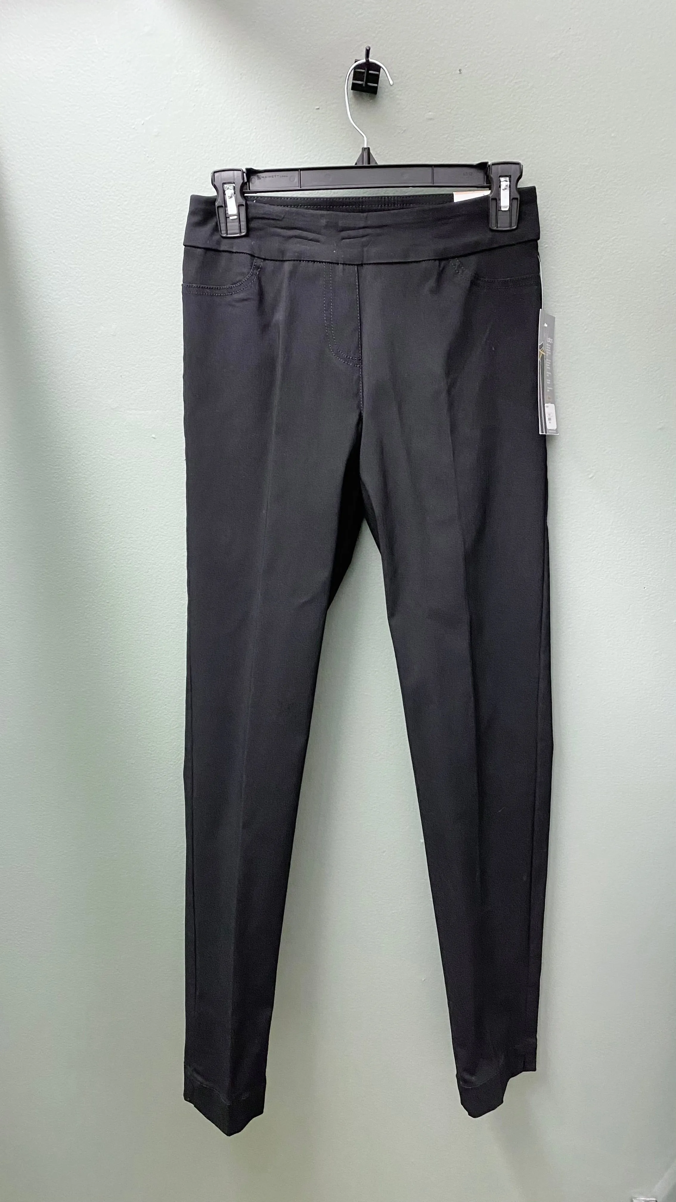 * Multiples Slim-Sation Pull On Black Pants