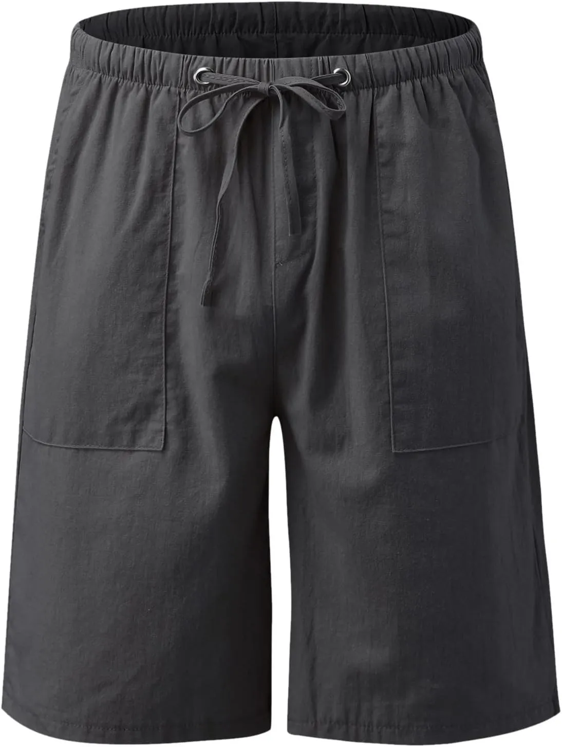 2024 Women's Drawstring Waist Shorts Summer Casual Short Length Pants Solid Straight Legs All-Match Walking Cycling Shorts