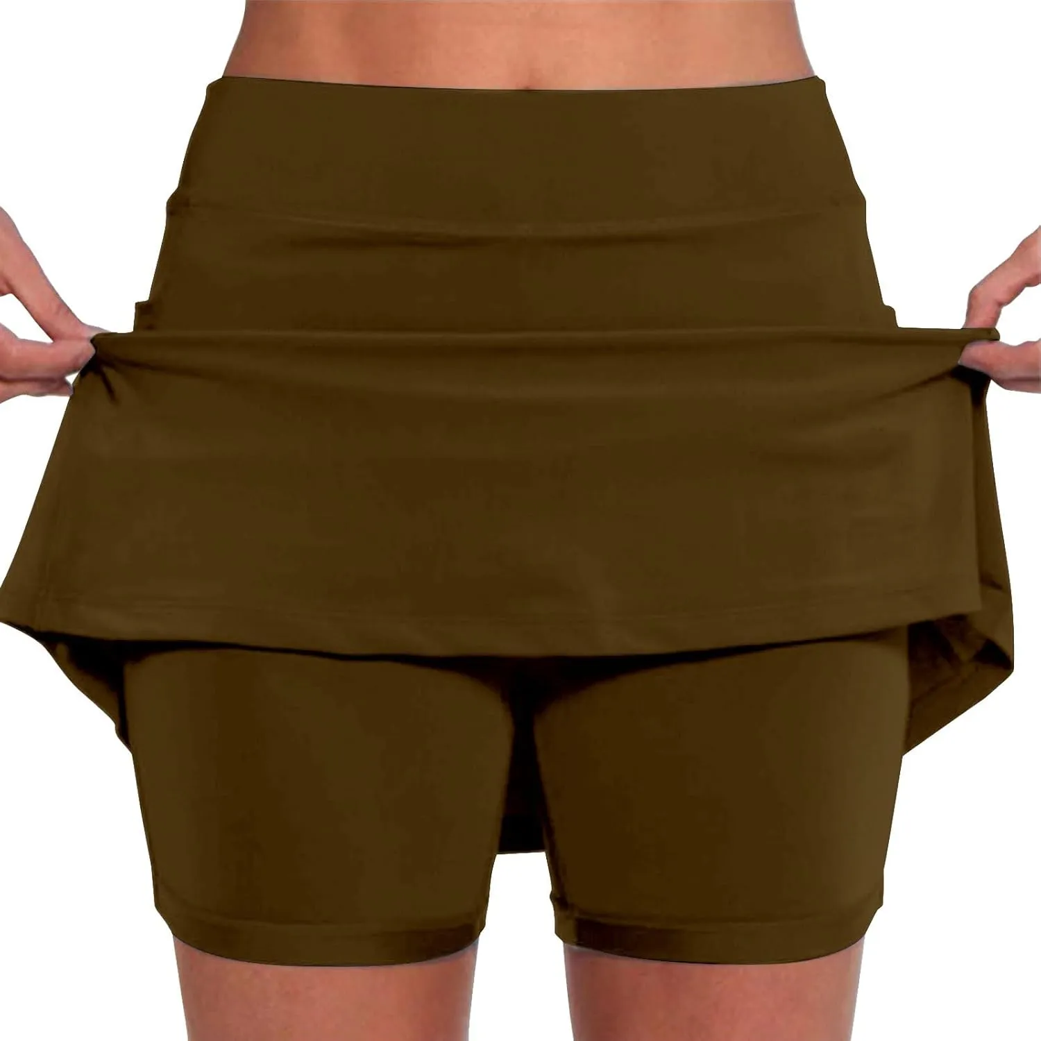 aihihe Pleated Skirts for Women Plus Size Leather Plus Size Golf Skirts for Curvy Women Womens Shorts with Pockets Plus Size