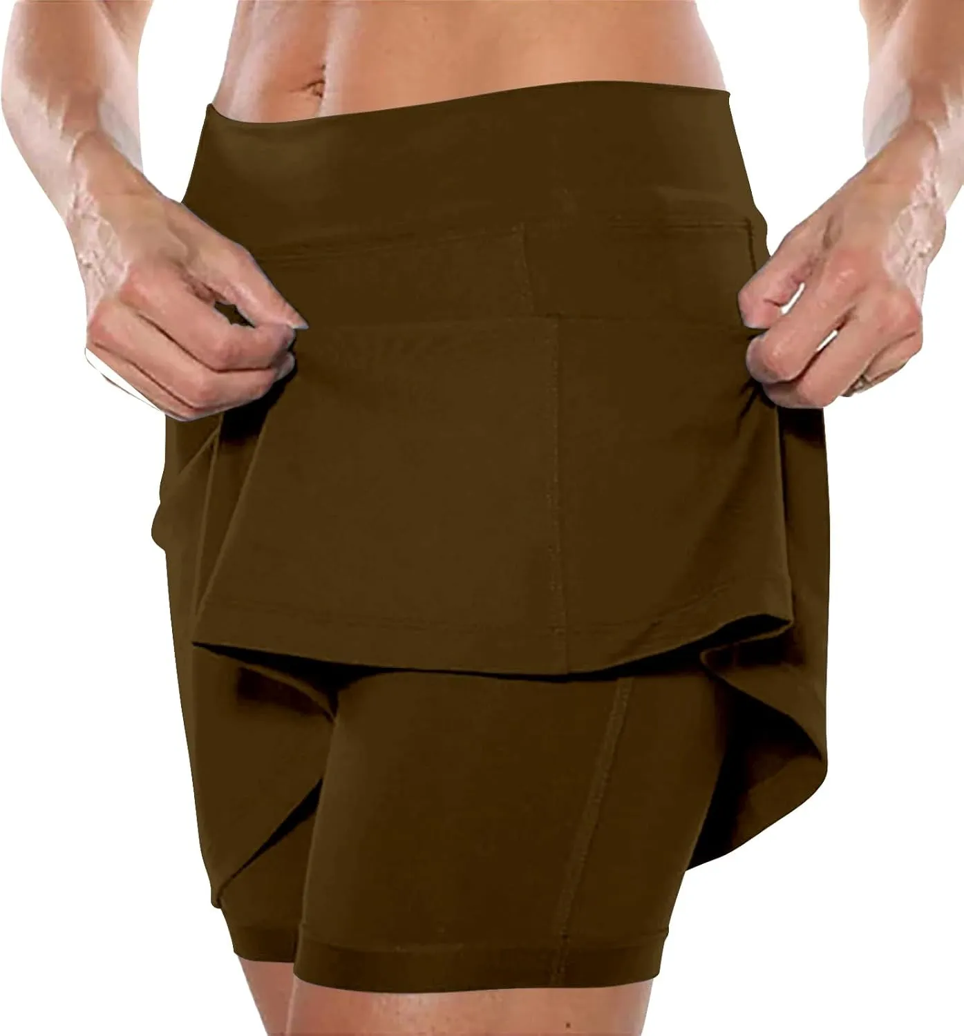 aihihe Pleated Skirts for Women Plus Size Leather Plus Size Golf Skirts for Curvy Women Womens Shorts with Pockets Plus Size