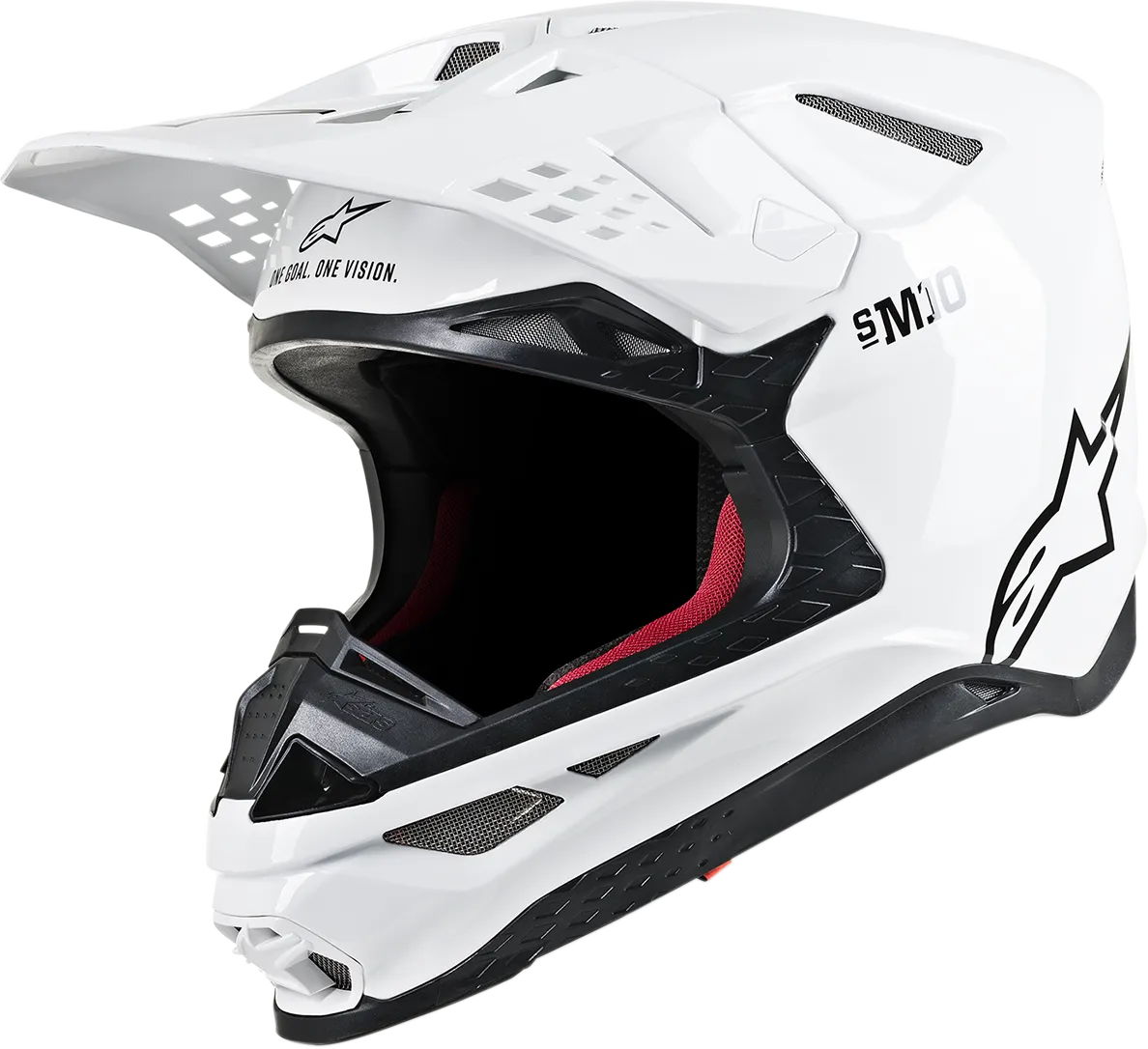 ALPINESTARS Supertech M10 Helmet - MIPS - White Glossy - Small 8300319-2180-SM