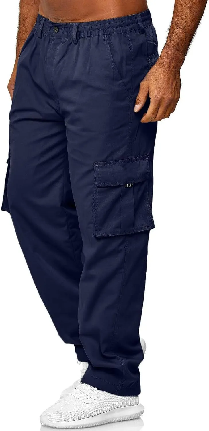 Big and Tall Sweatpants for Men Jogger Sweatpant with Pockets Fleece Jogging Bottoms Men Water Resistant Loose Fit
