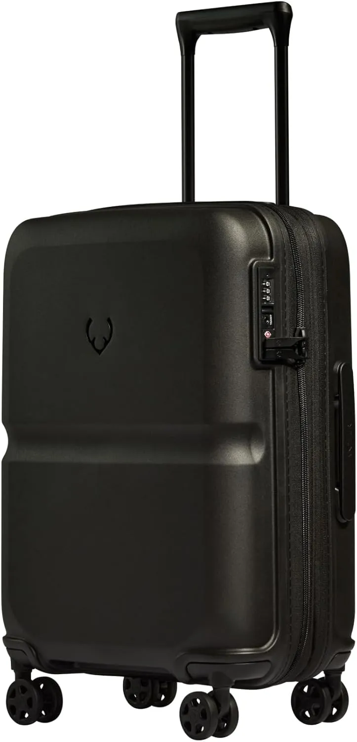 Black Expandable Spinner Suitcase - 40L