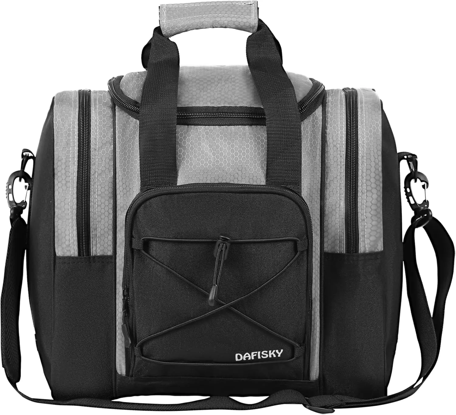 Bowling Ball Bag - Single Ball Tote with Padded Holder, Shoe Compartment and Strap