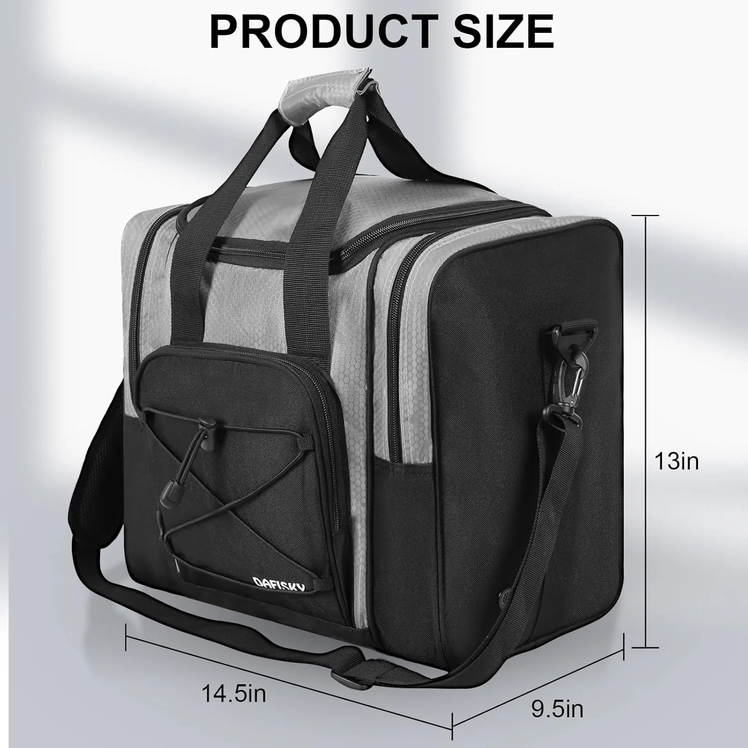 Bowling Ball Bag - Single Ball Tote with Padded Holder, Shoe Compartment and Strap