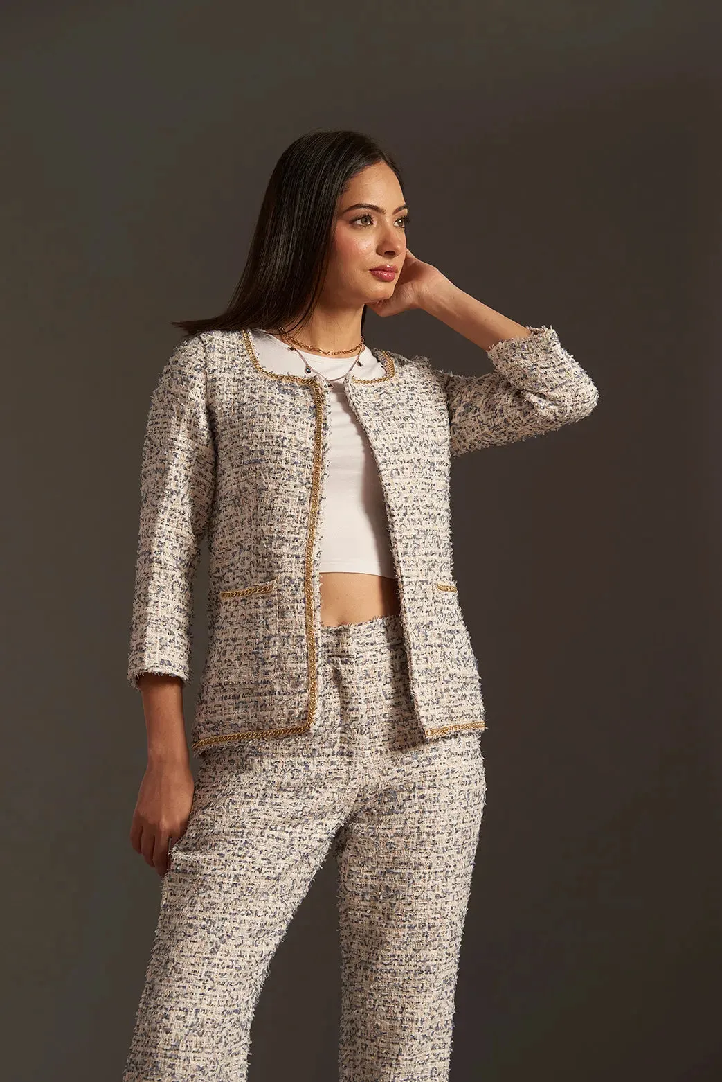 British Tweed Blazer with Pants