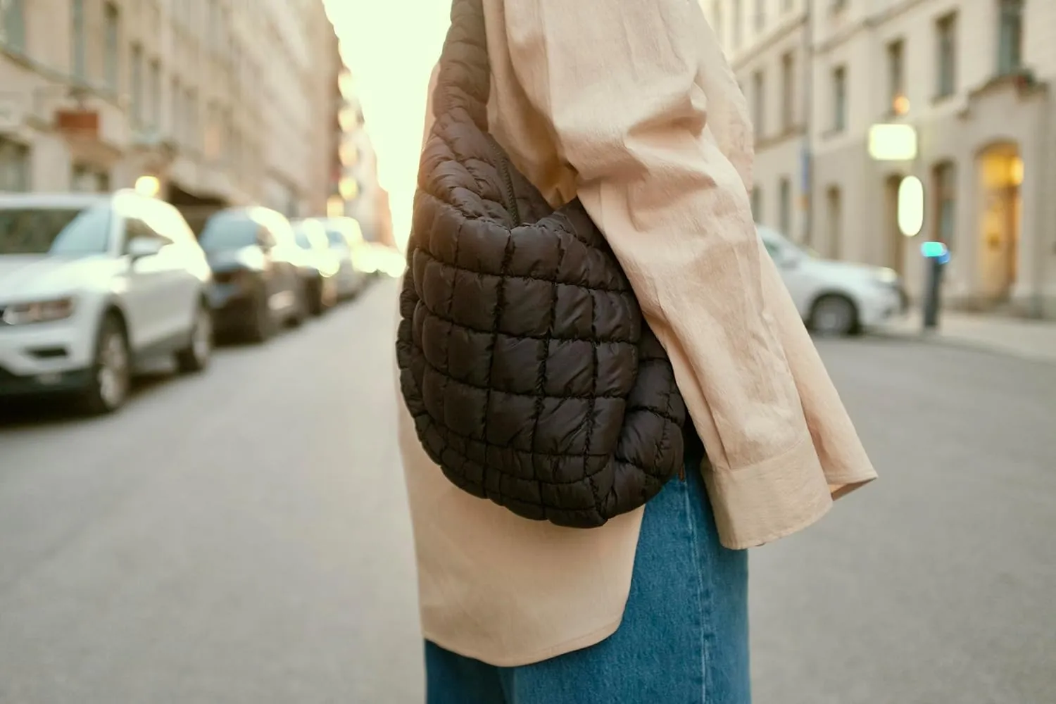 Bubble Quilted Hobo Women Handbag Cloud Tote Shoulder Bag Casual Crossbody Bag Gift for Women