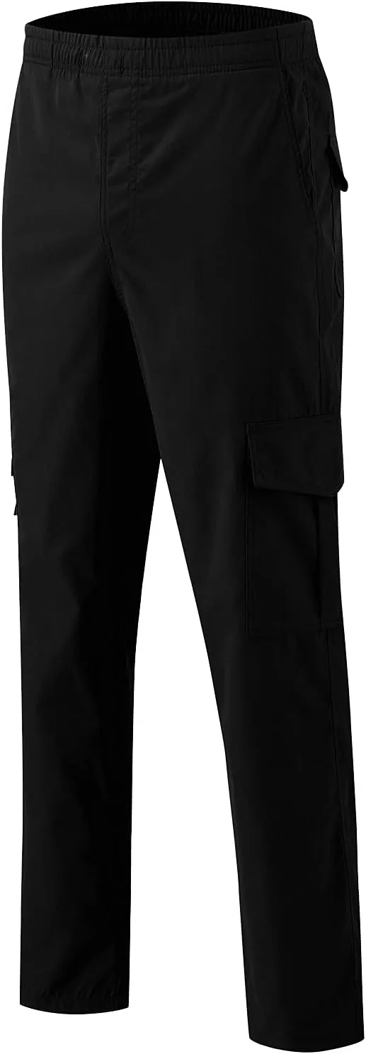 Cargo Pants for Men Relaxed Fit Gym Pants Men Joggers Sweatpants Slim Fit Workout Cotton Pants with Elastic Waistband