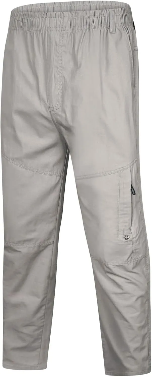 Cargo Pants for Men Relaxed Fit Sweatpants Gym Training Workout Pants Slim Fit with Zipper Pockets Men's Golf Joggers