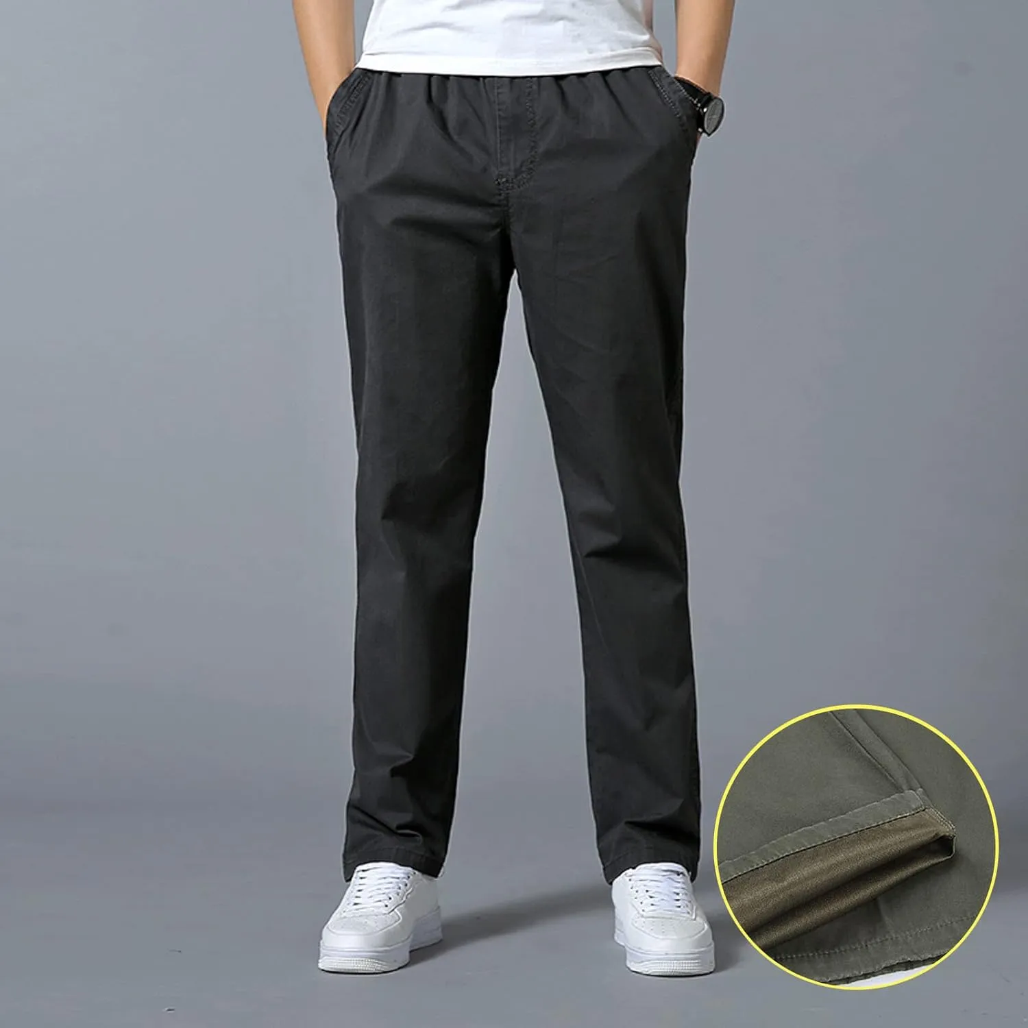 Cargo Pants for Men Relaxed Fit Tapered Sweatpant Breathable Sweatpants Men's Mesh Jogger Zipper Running Pants Pocket