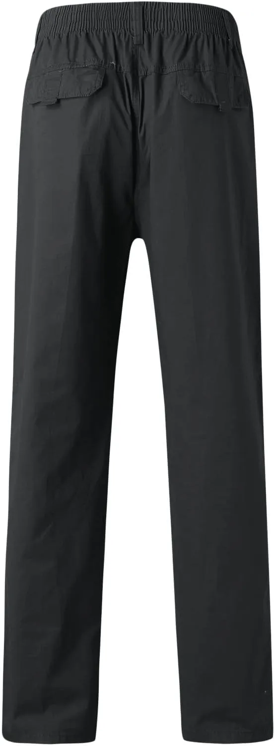 Cargo Pants for Men Relaxed Fit Tapered Sweatpant Breathable Sweatpants Men's Mesh Jogger Zipper Running Pants Pocket