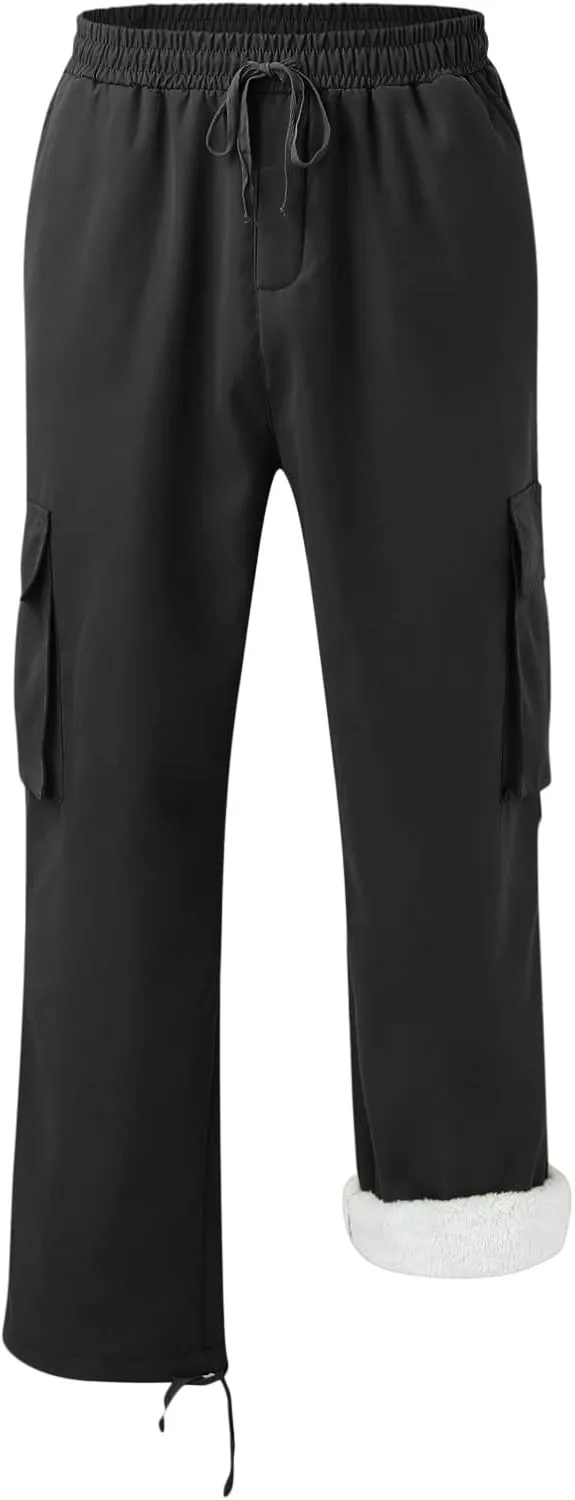 Cargo Trousers for Men Multi-Pocket Pants Tooling Men's Pants Golf Pants Men Stretch Men's Heavyweight Cargo Fleece
