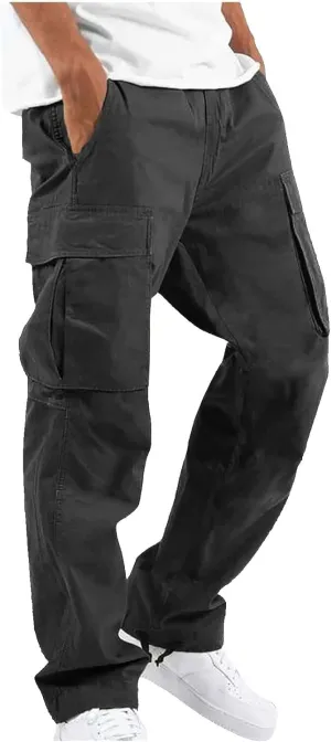Cargo Trousers for Men Multi-Pocket Pants Tooling Men's Pants Golf Pants Men Stretch Men's Heavyweight Cargo Fleece