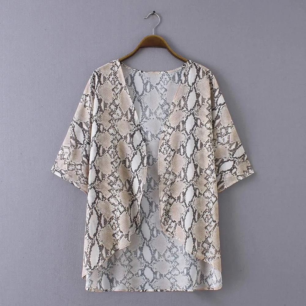 CASURESS Women's Cardigan-Sheer Kimono Loose Summer Floral Print Cover Ups