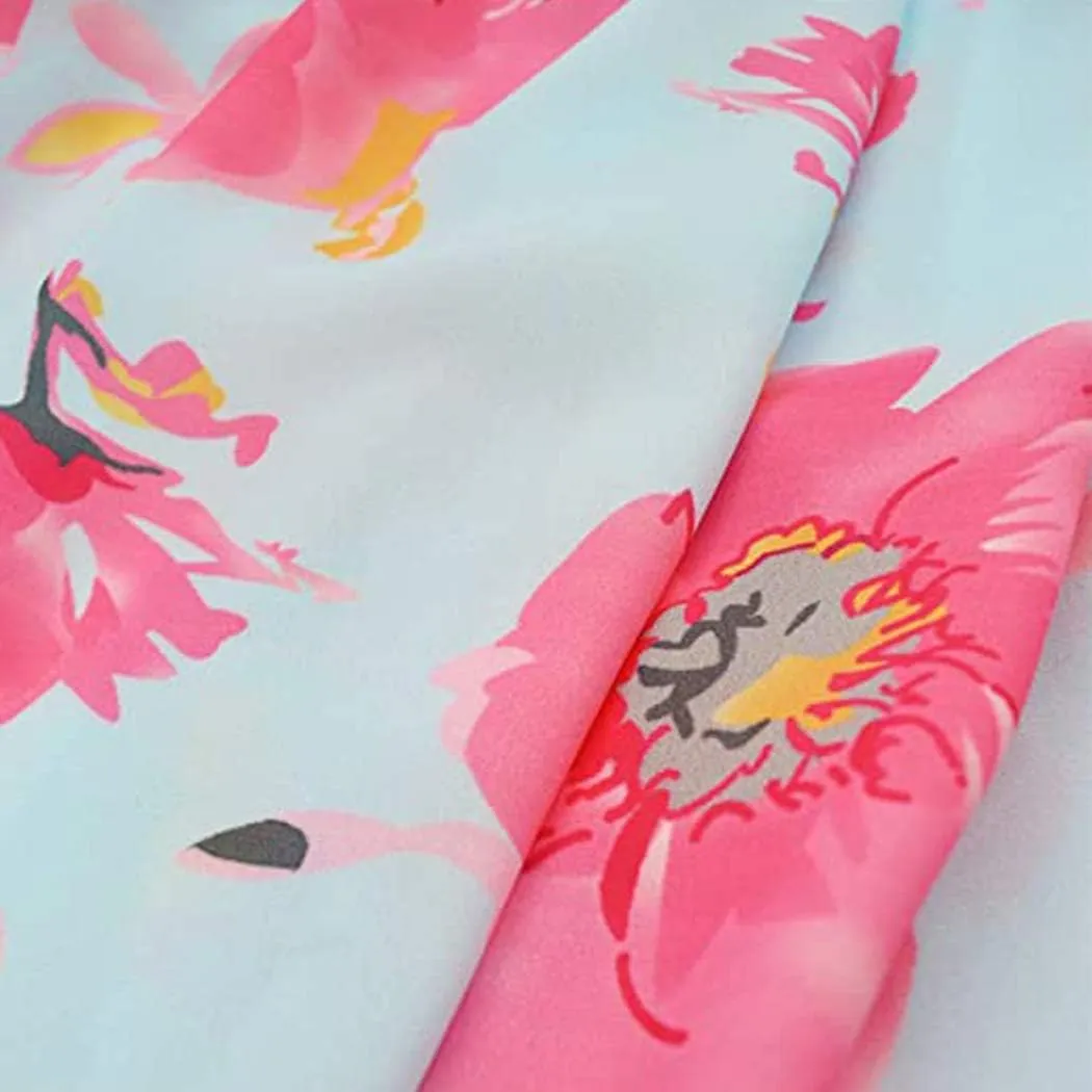 CASURESS Women's Cardigan-Sheer Kimono Loose Summer Floral Print Cover Ups