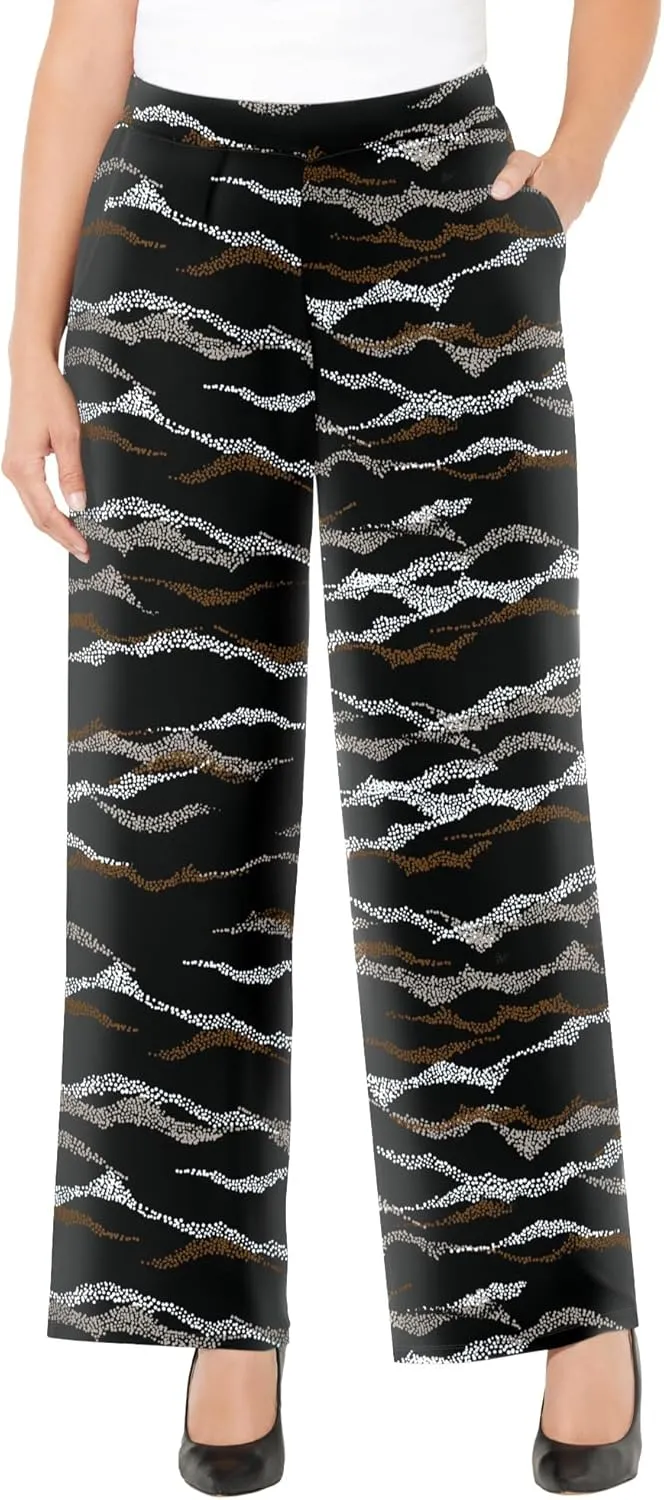 Catherines Women's Plus Size Anywear Wide Leg Pant