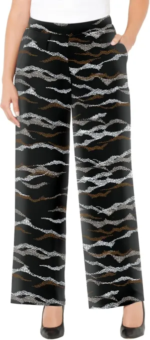 Catherines Women's Plus Size Anywear Wide Leg Pant
