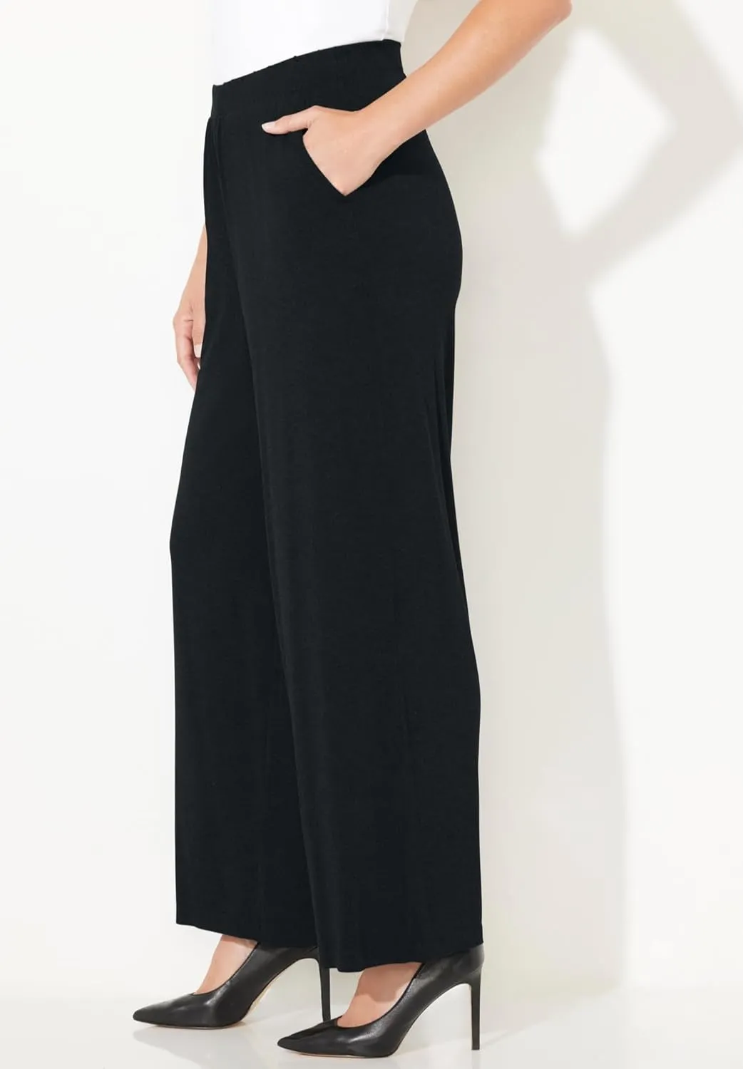 Catherines Women's Plus Size Anywear Wide Leg Pant