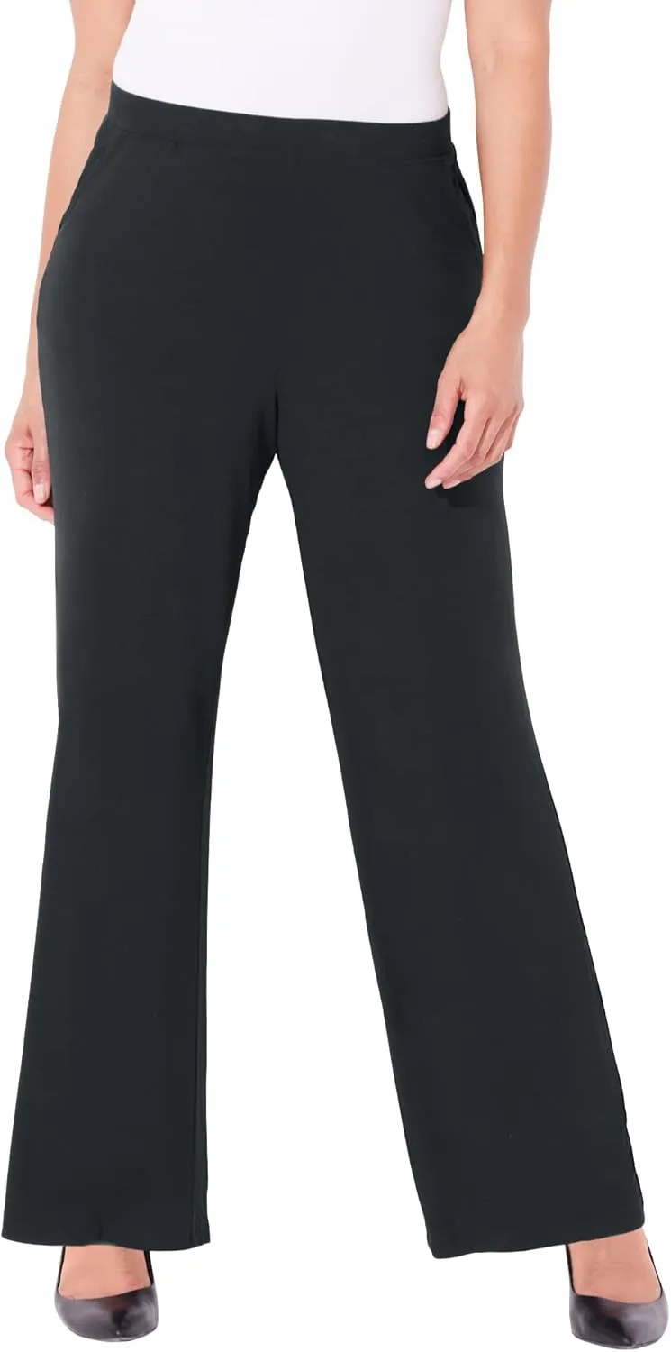 Catherines Women's Plus Size Anywear Wide Leg Pant