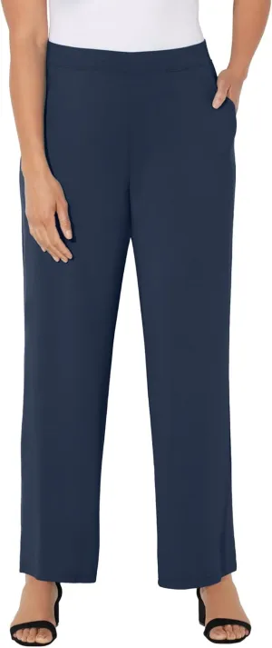 Catherines Women's Plus Size Anywear Wide Leg Pant