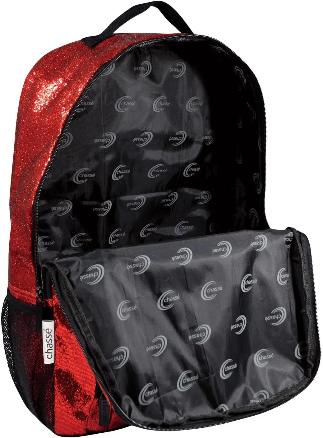 chass Girls Glitter Cheerleading Backpack (Red)