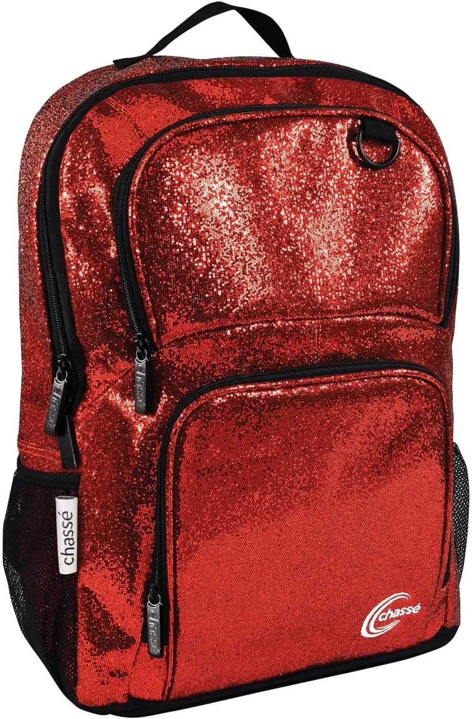 chass Girls Glitter Cheerleading Backpack (Red)