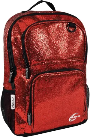 chass Girls Glitter Cheerleading Backpack (Red)