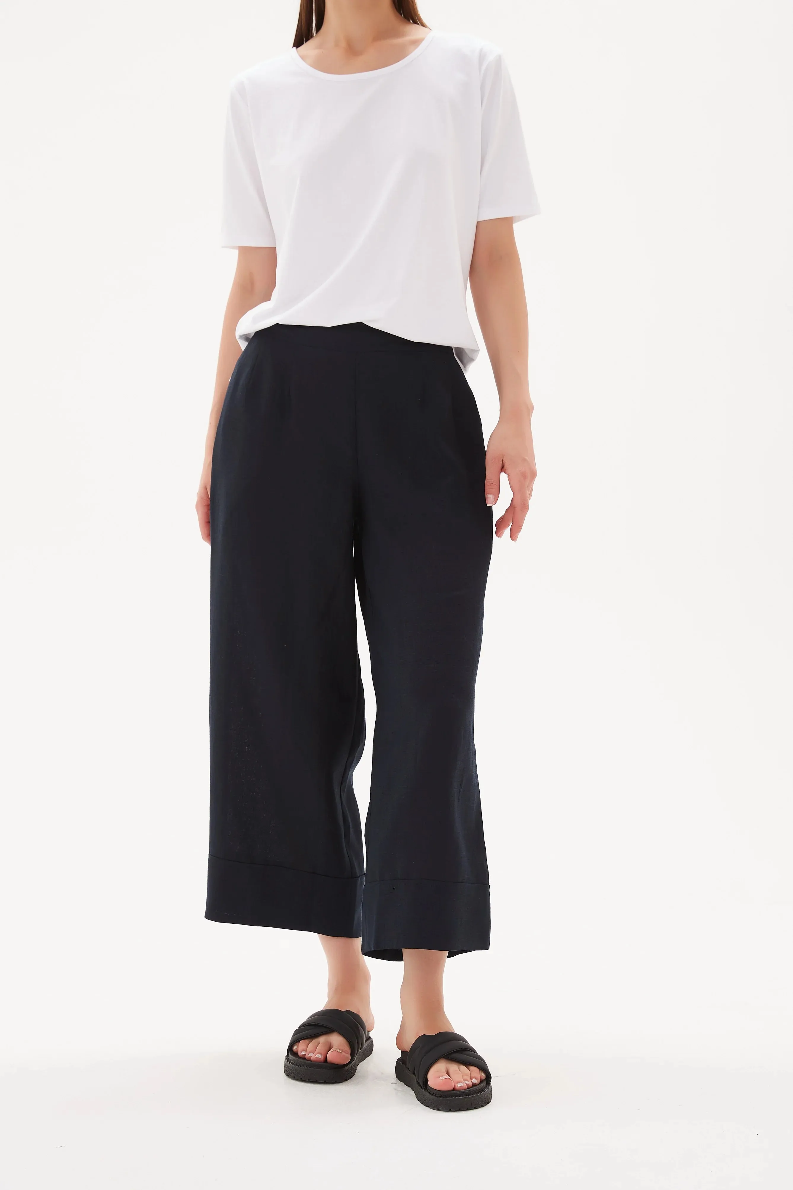 Classic Linen Pant | Deep Navy