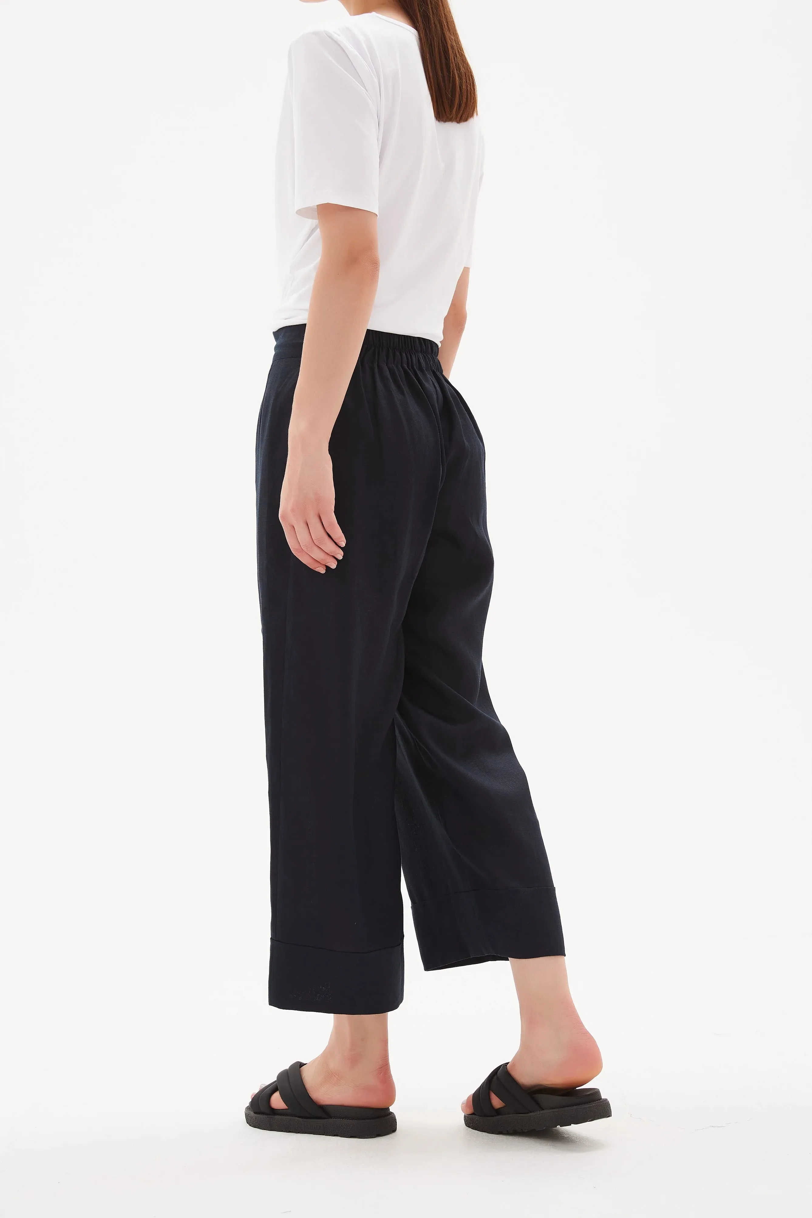 Classic Linen Pant | Deep Navy