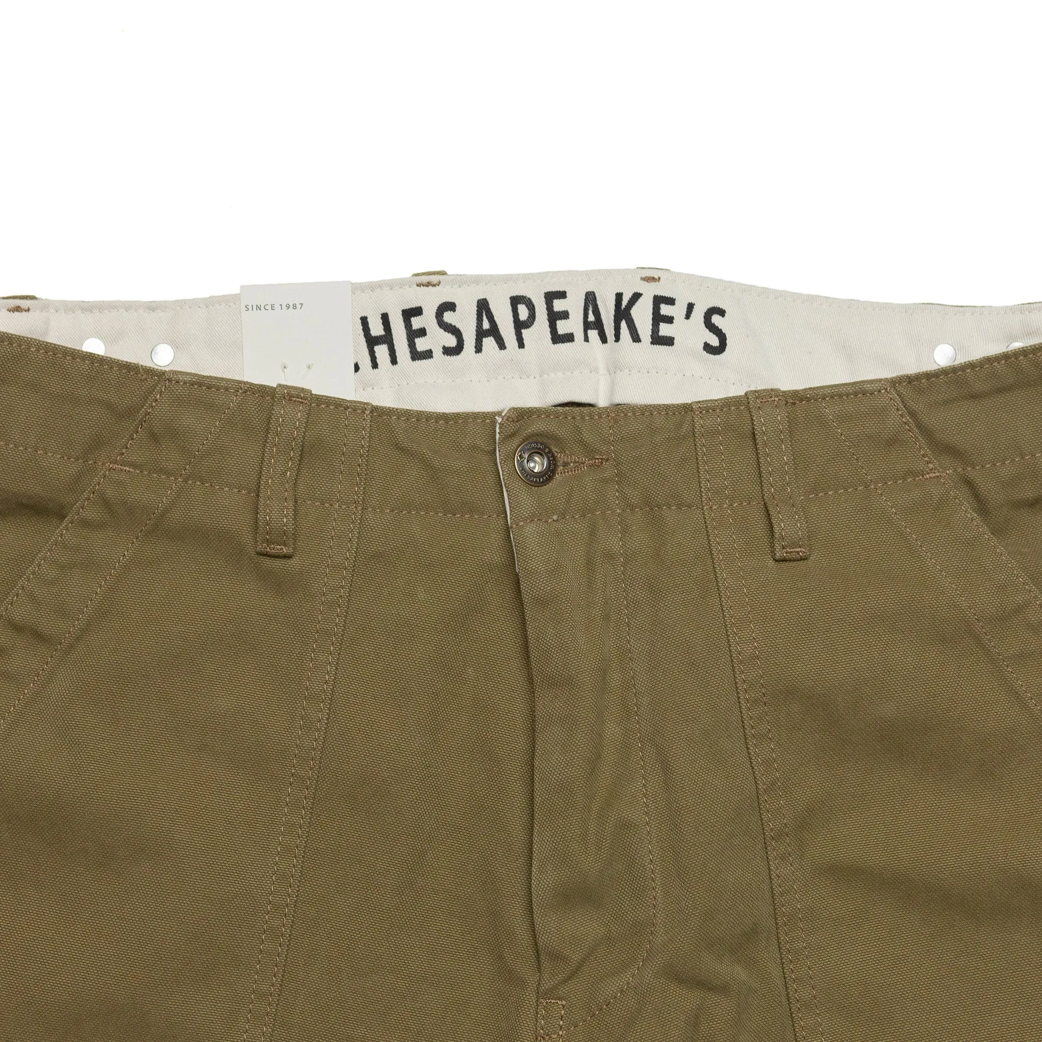 Degrasse Canvas Fatigues in Khaki Green
