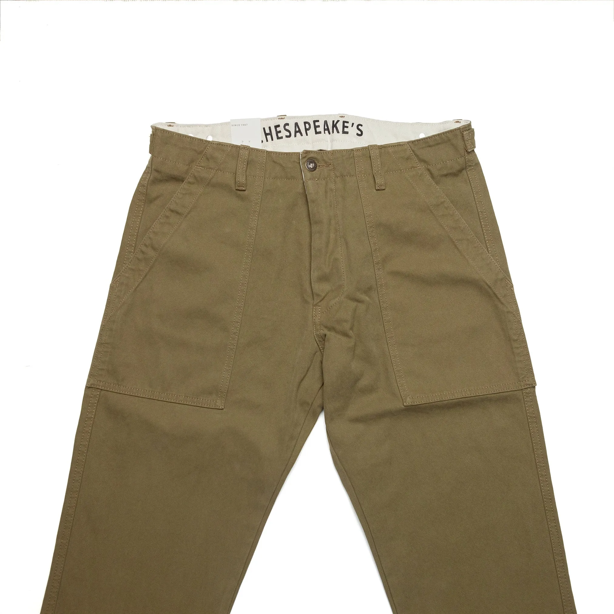Degrasse Canvas Fatigues in Khaki Green