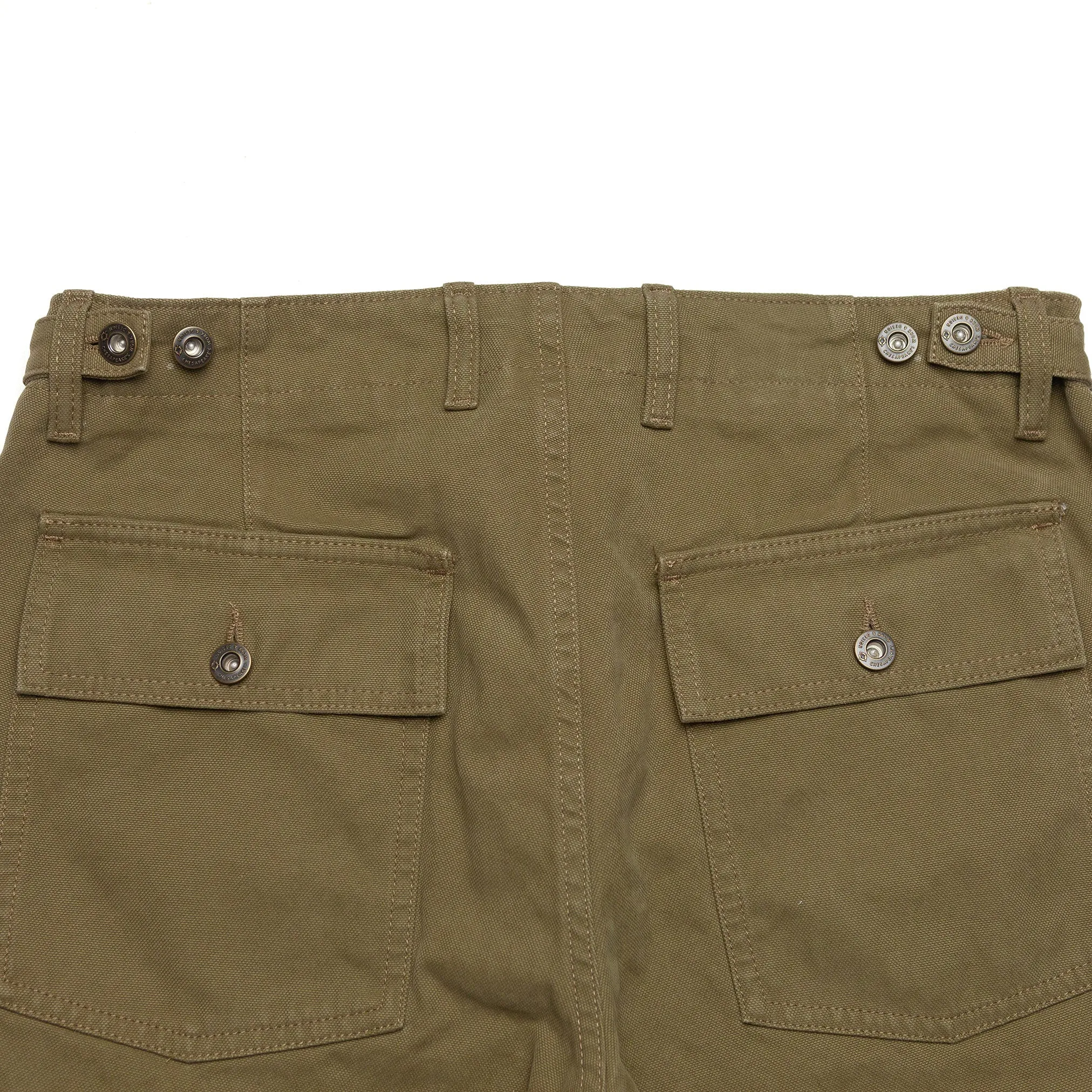 Degrasse Canvas Fatigues in Khaki Green