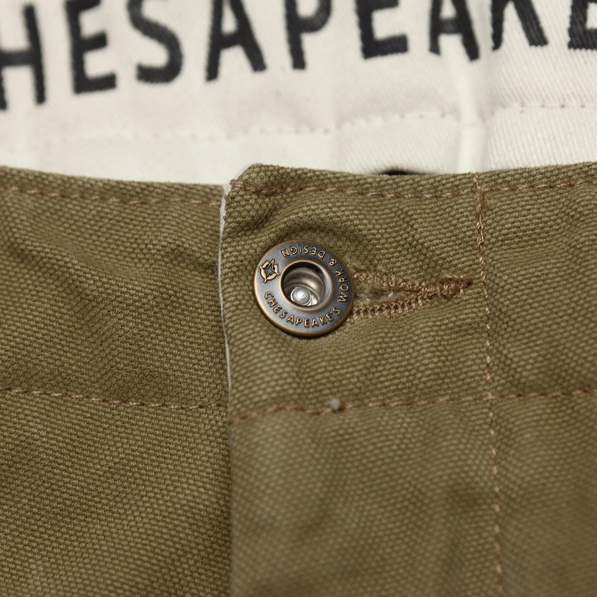 Degrasse Canvas Fatigues in Khaki Green