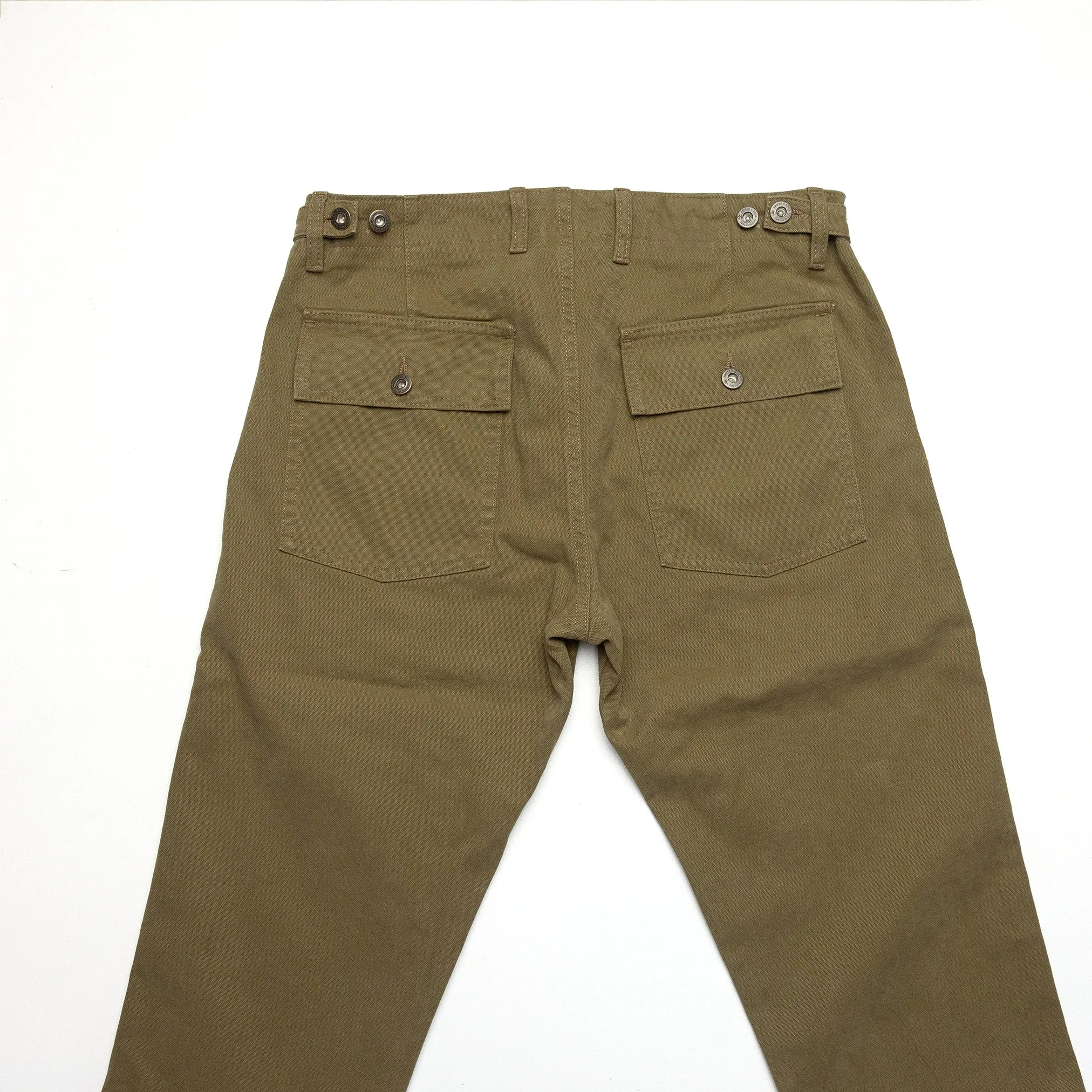 Degrasse Canvas Fatigues in Khaki Green