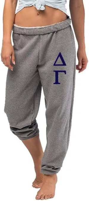Delta Gamma Oversized Boyfriend Sweatpants - Dee Gee Sorority Joggers
