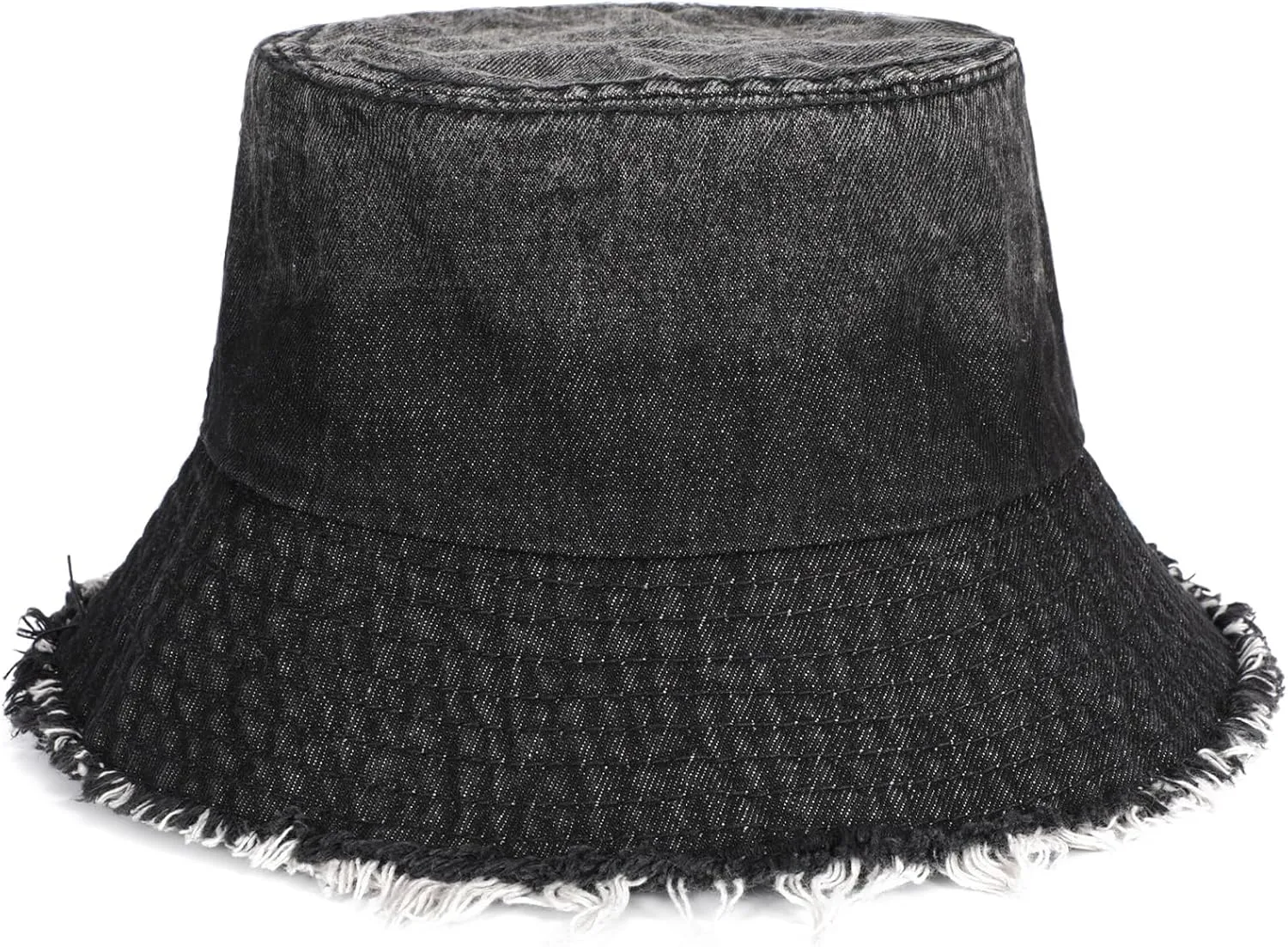 Denim Bucket Hat for Women Men Large Summer Cap for Beach Travel Fishing