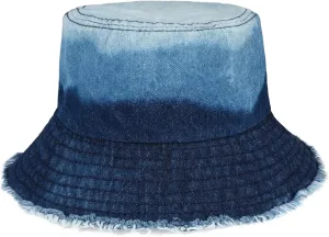 Denim Bucket Hat for Women Men Large Summer Cap for Beach Travel Fishing