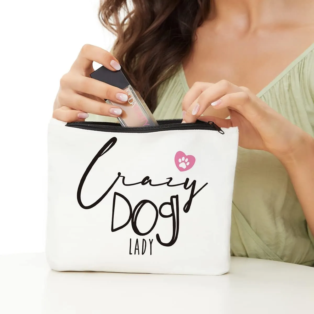 Dog Lover Gifts for Women Dog Lover Gifts for Girl Lady Female-Crazy Dog Lady - Gifts for Dog Lovers Dog D?or for Dog Mom Grandma-Makeup Bags, Pet Gifts for Dogs Owners Animal Gifts for Women