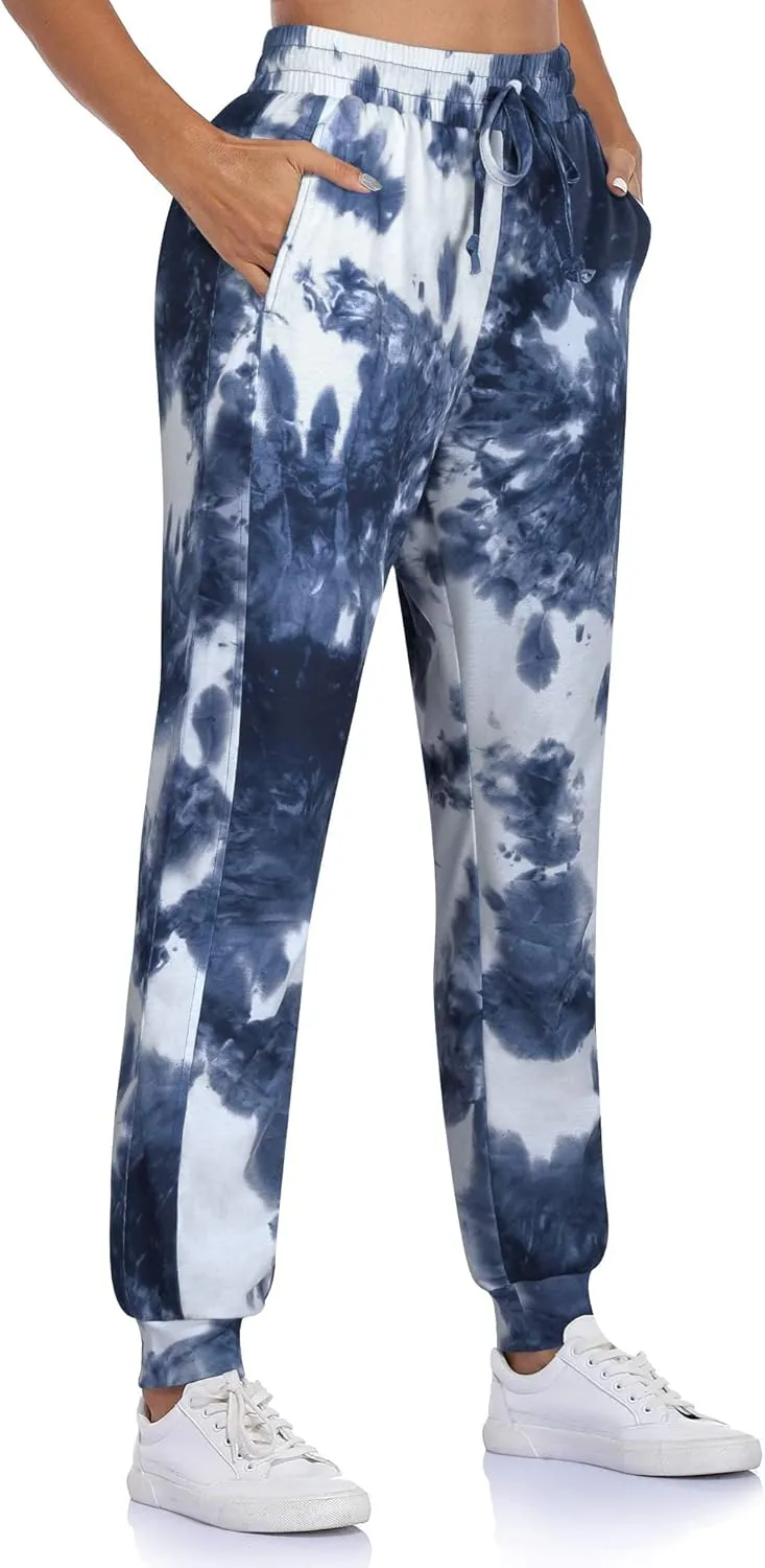Fulbelle Women's Cotton Sweatpants with Pockets Drawstring Joggers Yoga Pants
