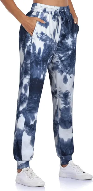 Fulbelle Women's Cotton Sweatpants with Pockets Drawstring Joggers Yoga Pants
