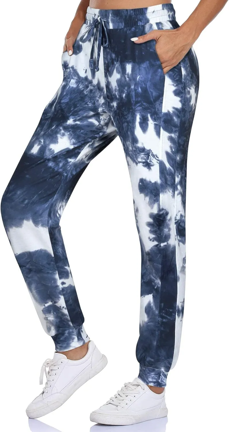 Fulbelle Women's Cotton Sweatpants with Pockets Drawstring Joggers Yoga Pants