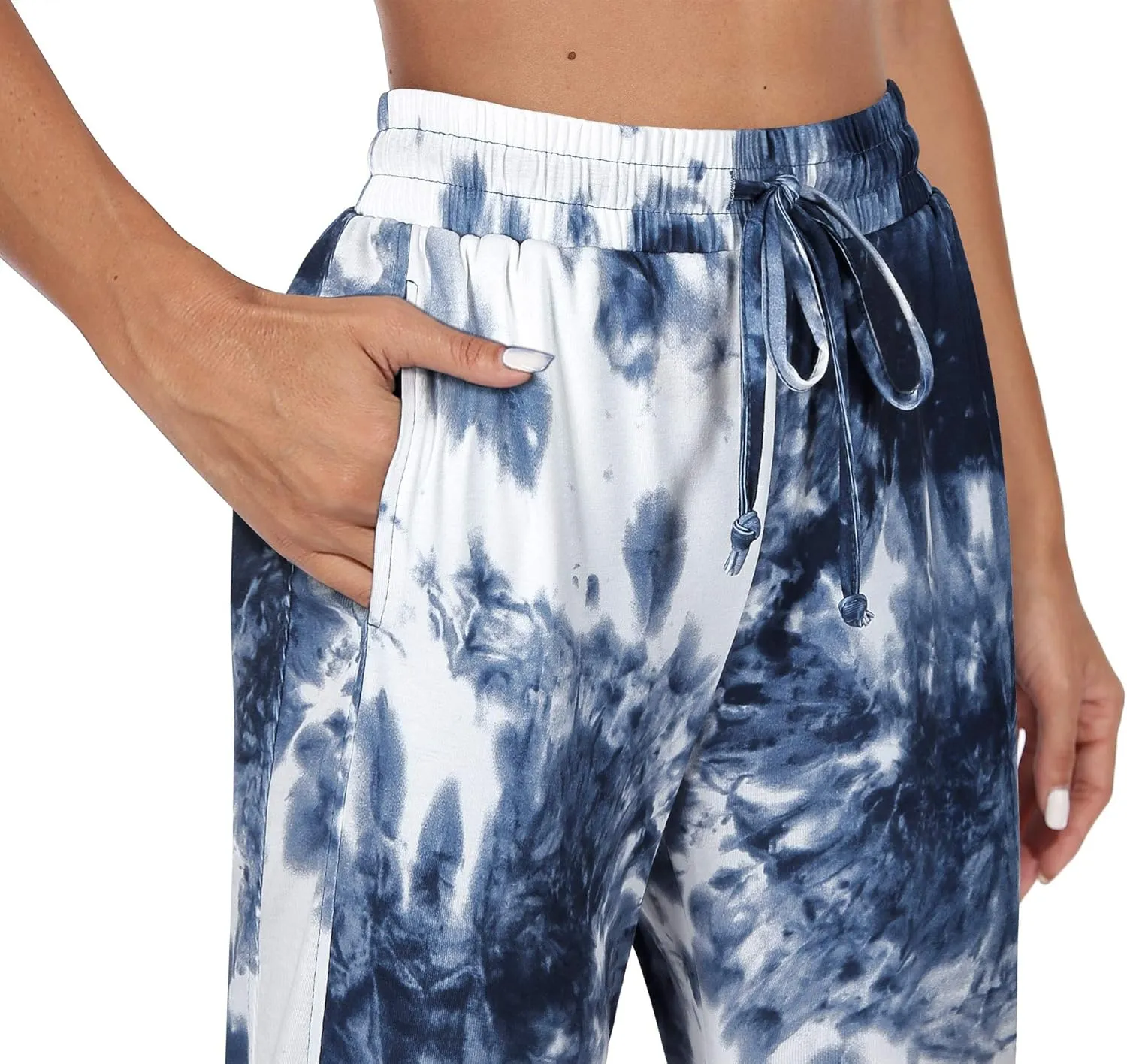 Fulbelle Women's Cotton Sweatpants with Pockets Drawstring Joggers Yoga Pants