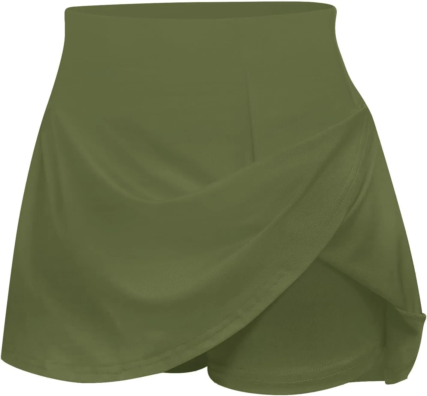 HGps8w Tennis Skirt for Women with Built-in Shorts Stretchy High Waisted Flowy Athletic Golf Skorts Skirts for Running Casual