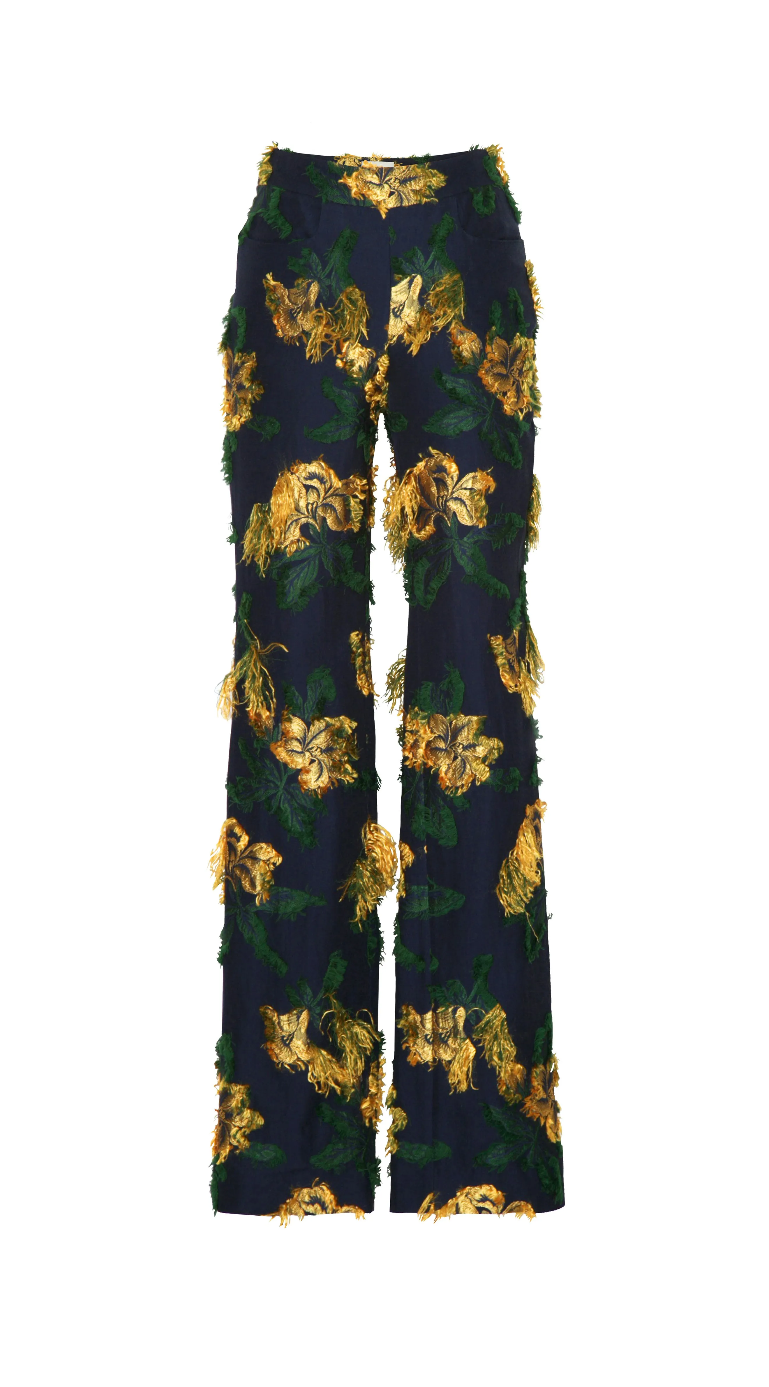 HIBISCUS JACQUARD PANTS