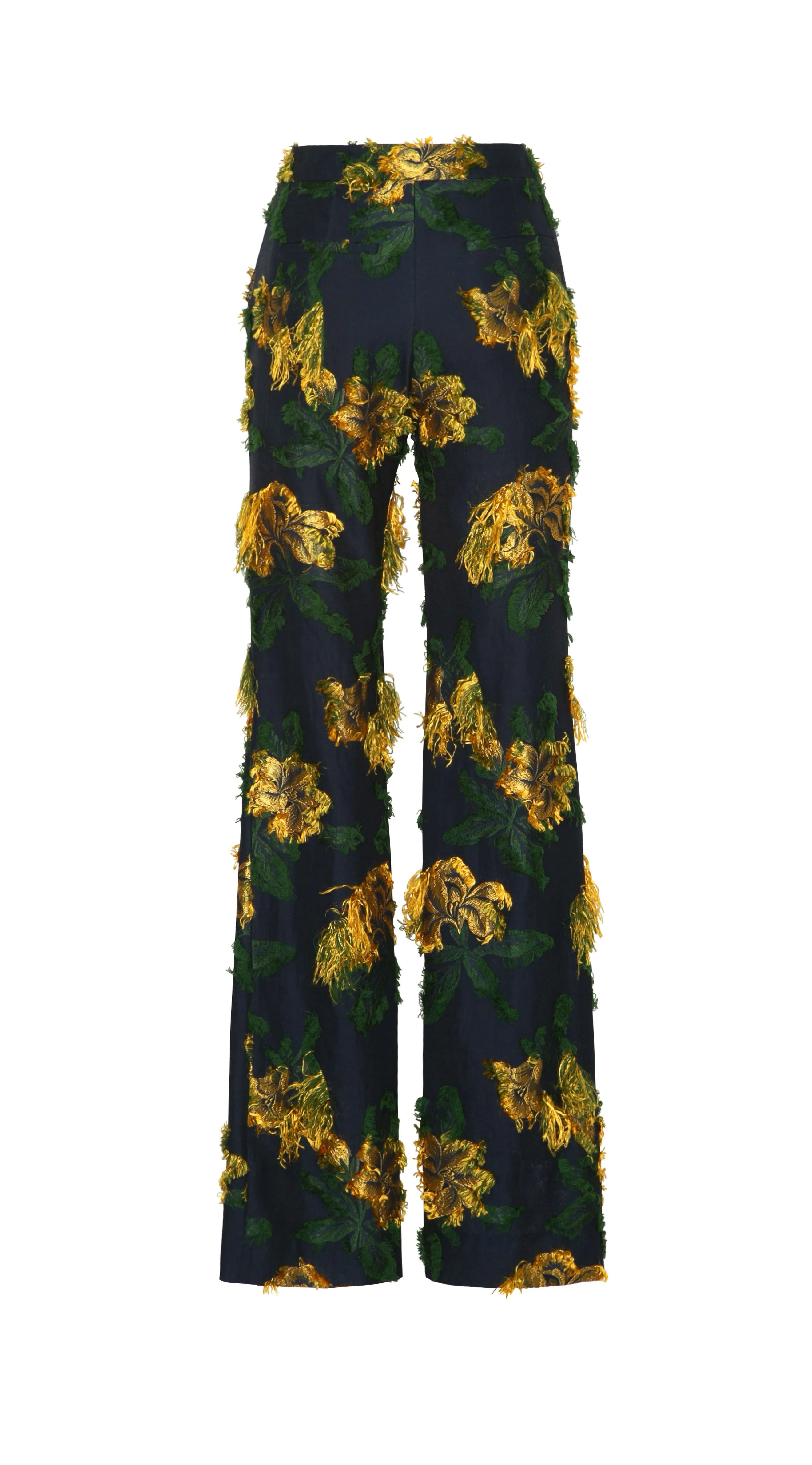 HIBISCUS JACQUARD PANTS