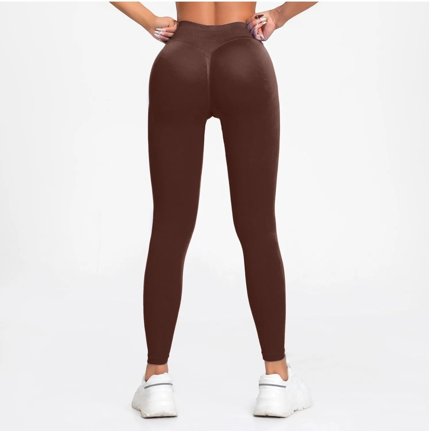 Impact Leggings Low Waist Seamless Yoga Pants for Workout, Gym, Fitness