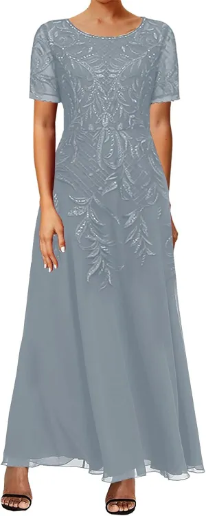 JAEDEN Mother of The Bride Lace Dresses 2025 Tea Length - Chiffon Formal Evening Gowns