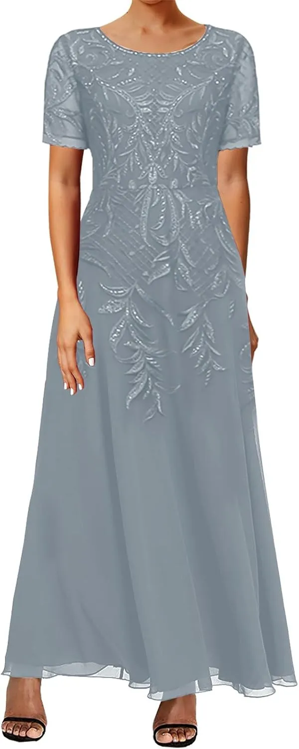JAEDEN Mother of The Bride Lace Dresses 2025 Tea Length - Chiffon Formal Evening Gowns