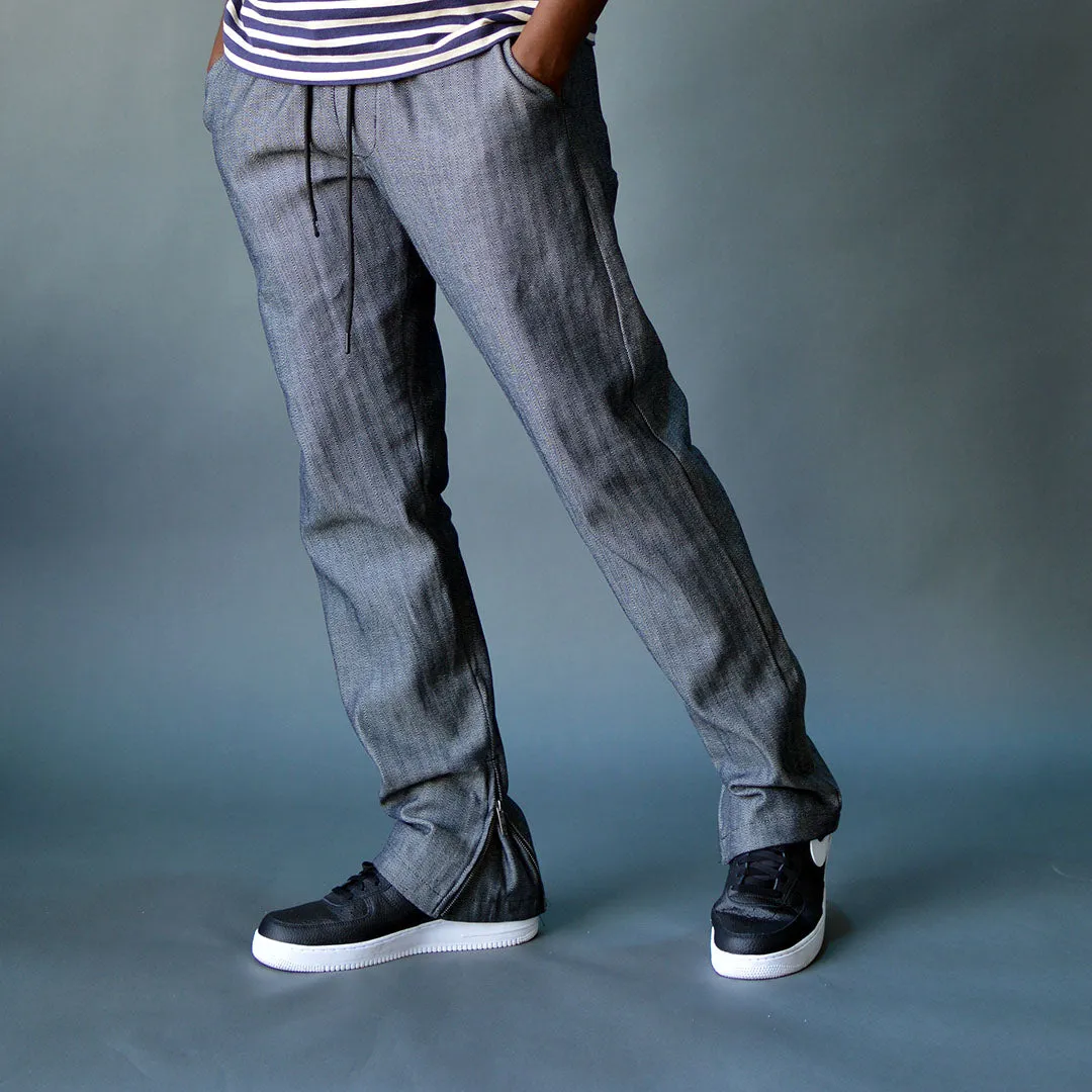 Jastillana Zip Trouser - Herringbone