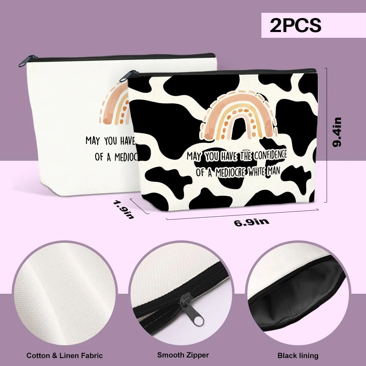 JIUWEIHU 2PCS Inspirational Gifts for Women Liberal Gift - May You Have The Confidence Motivational Birthday Christmas Friendship Confidence